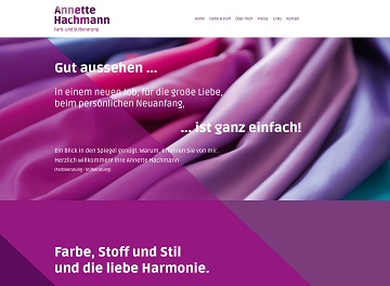 Website Farb- und Stilberatung Hachmann