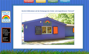 Website Jugendhaus Horizont