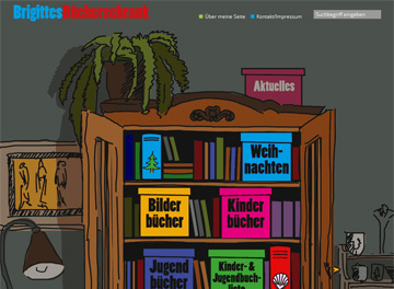 Website Brigittes Bücherschrank
