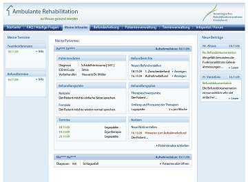 Website Ambulante Rehabilitation