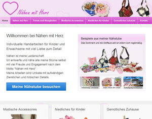 Nähen mit Herz Website